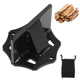 MaxEarn Portable Wood Splitting Wedge, Carbon Steel Firewood Ignition Splitter, Manual Wood Cutter, Wood Splitter, Simple Wood Splitter Tool for Home Camping (Large 800 g)