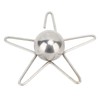 Coffee Cooling Tool with Reusable Metal Ice Sphere Stainless Steel