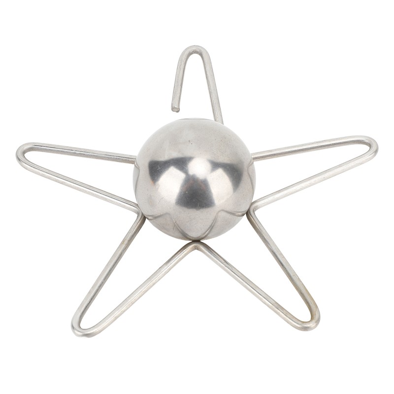 Coffee Cooling Tool with Reusable Metal Ice Sphere Stainless Steel