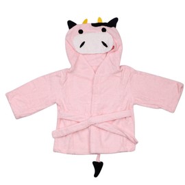 Baby Bathrobe Hooded Bath Towel Wrap 3D Cartoon Dressing Gown Warm Blanket Cloak Nighty Sleepwear Supersoft Absorbent Casual Wear Oversize for Newborns Baby Boys Girls Toddle 0-1 Years Old