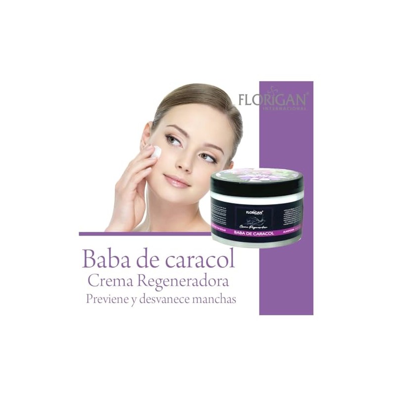 Set Piezas Crema Regeneradora Facial Baba Caracol 350grs Florigan