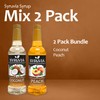 Syruvia Coconut and Peach Syrup Fruit Favorites Variety Pack -