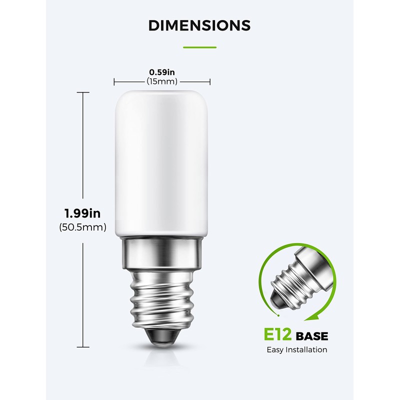 LOHAS LED C7 S6 Night Light Bulb, 15 Watt Light