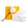 Mukojima MA-008 Doll Care Set, Natural Chicken Hair, White Feather,