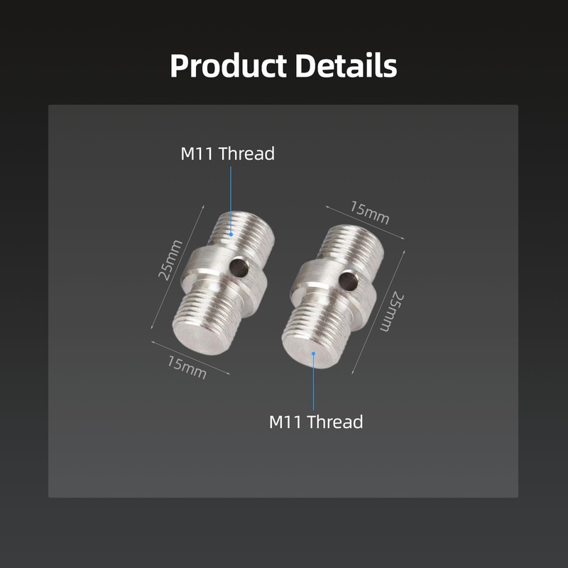 Nitze M11 Thread 15mm Rod Connector for 15mm Rod with