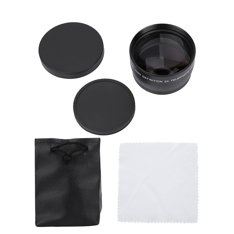 2X Magnification Universal Teleconverter Telephoto Lens, High Definition Camera Lens