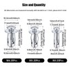 60 Pcs M4 M5 M6 Jack Nuts, Carbon Steel Expansion