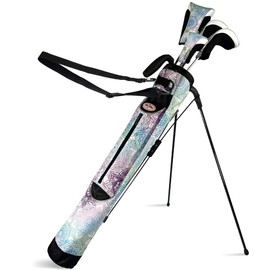 Taboo Fashion Sunday Golf Bags for Women - Lightweight Golf Range Bag with Self Flexing Stand and Shoulder Strap for Driving Range, Par 3 or Executive Course (Mandala)