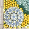 100Pcs Capri Lemon Disposable Dinner Paper Party Napkins, Decoration, 100-Count