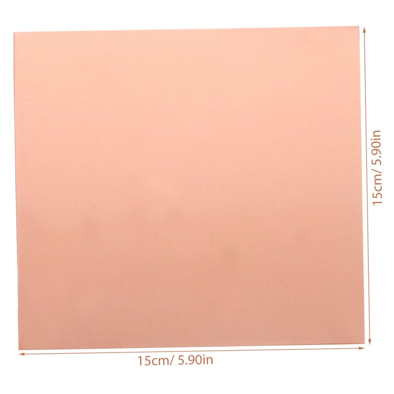 Hohopeti 1sheet Copper Plate for Jewelry Making Thick Copper Sheet