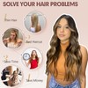 FESHFEN 20" Thick Highlight Long Wavy Synthetic Hair Extensions Full