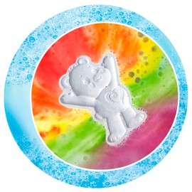 SIMBA Glibbi Care Bears 105953971 Lucky Bear Bath Bombs with Magic Colour Effect Bath Toy 110 g 3 Years and Up