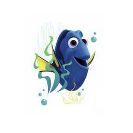 WiggleWalls 9 Inch Finding Dory Nemo 2 Movie Removable Peel Self Stick Adhesive Vinyl Stick