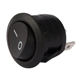 uxcell 3Pin SPDT 2 Position I/O Round Button Toggle On/Off Rocker Switch AC250V/10A 125V/12A