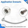 VINTEX 2 Pack Complete Toilet Set Valve，1/2 in. NOM Inlet