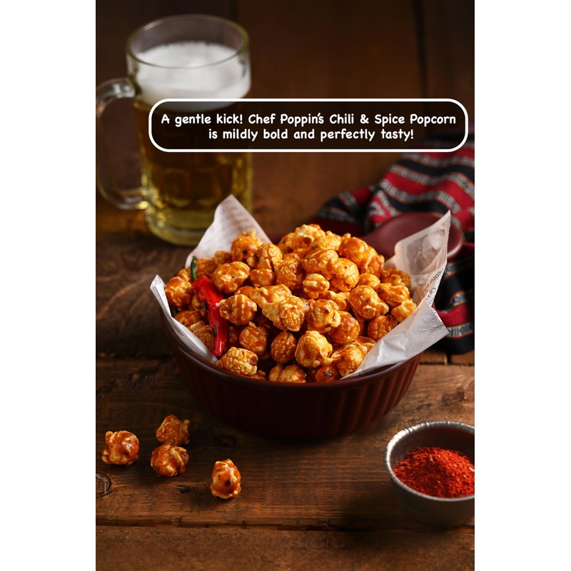 CHEF POPPIN Asian-Style Gourmet Flavored Popcorn, Non-GMO Corn, All Natural,