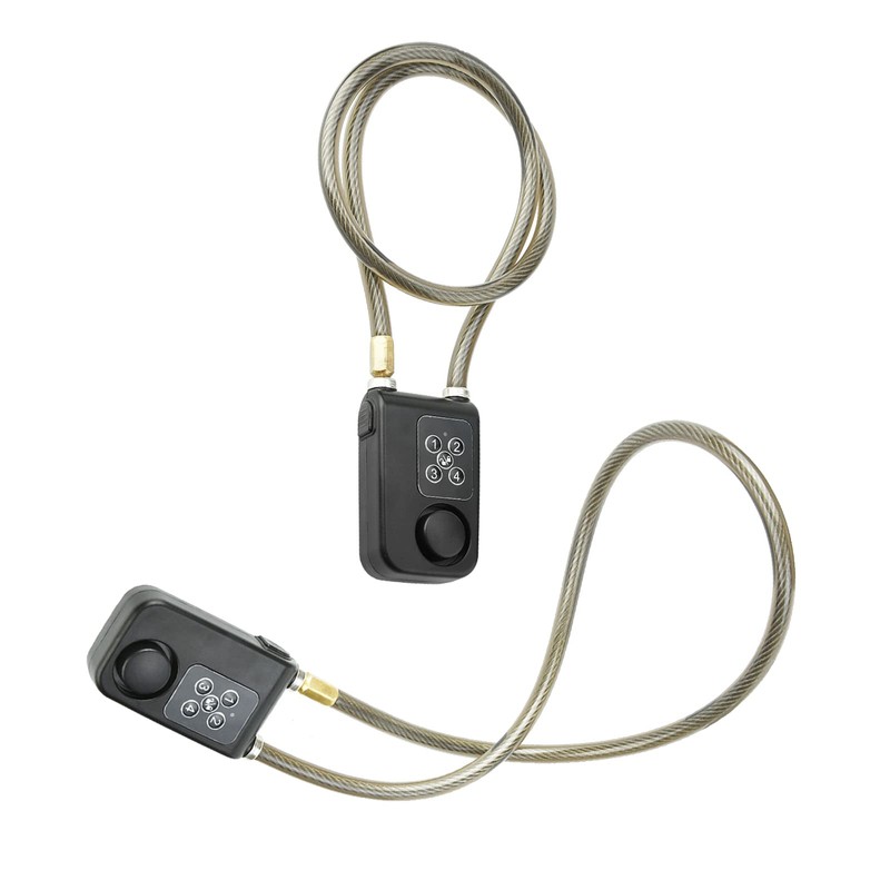 Remote Control Alarm Lock, Electric Motorcycle Password Steel Chain Lock,