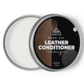 FORTIVO Leather Mink Oil, Color Restorer, Scratch Remover, Couch Paint and Leather Repair Kit for Couches