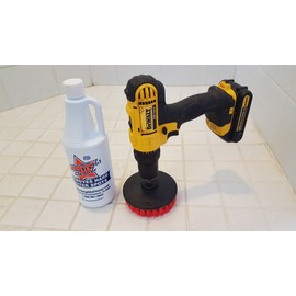 Bring It On Cleaner Water Spot Remover Plus 5 Inch Cleaning Drill Scrub Brush, Cleaning Drill Scrub Brush, Cleaning Brush for Drill, Drill Brush Attachment (16 oz)