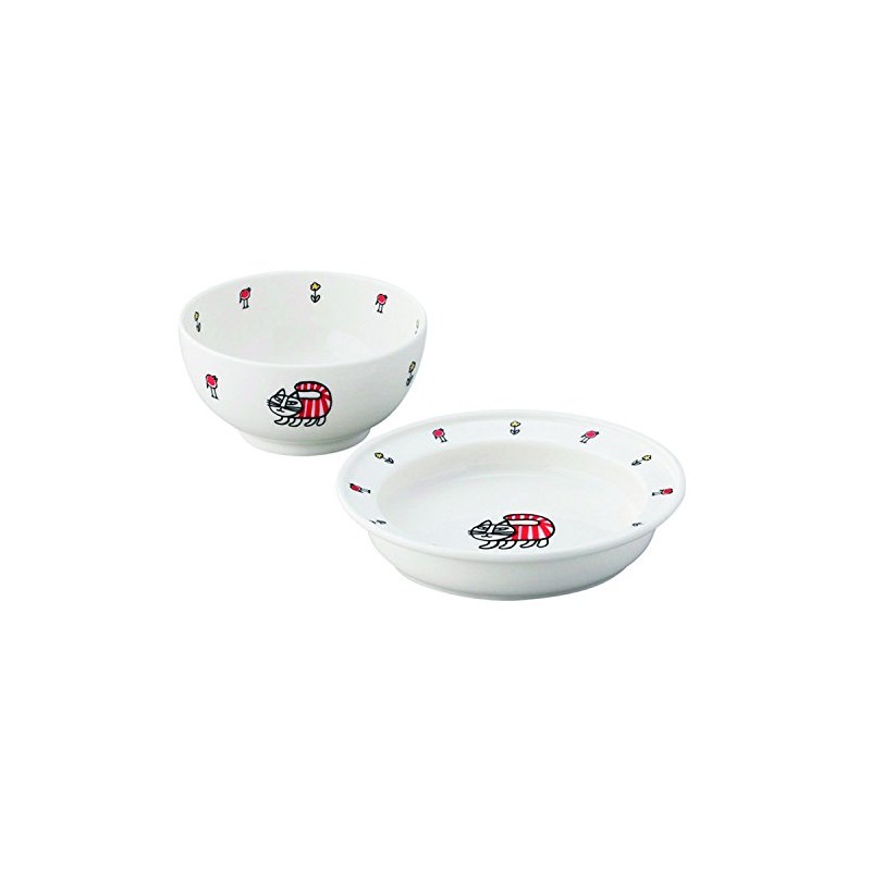 Lisa Larson LL50-111 Baby Mikey Plate & Bowl Set, Children's