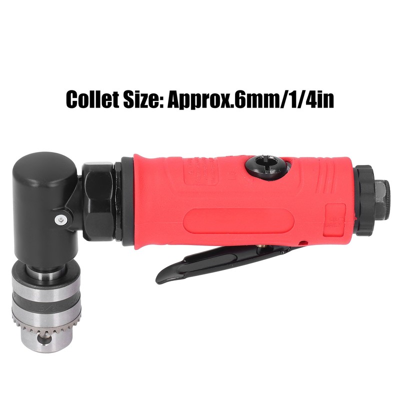 Industrial Air Drill Mini 1/4in Zinc Alloy 90° Elbow Pneumatic