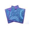 Blue Quilted Fabric Pot Holders Set
