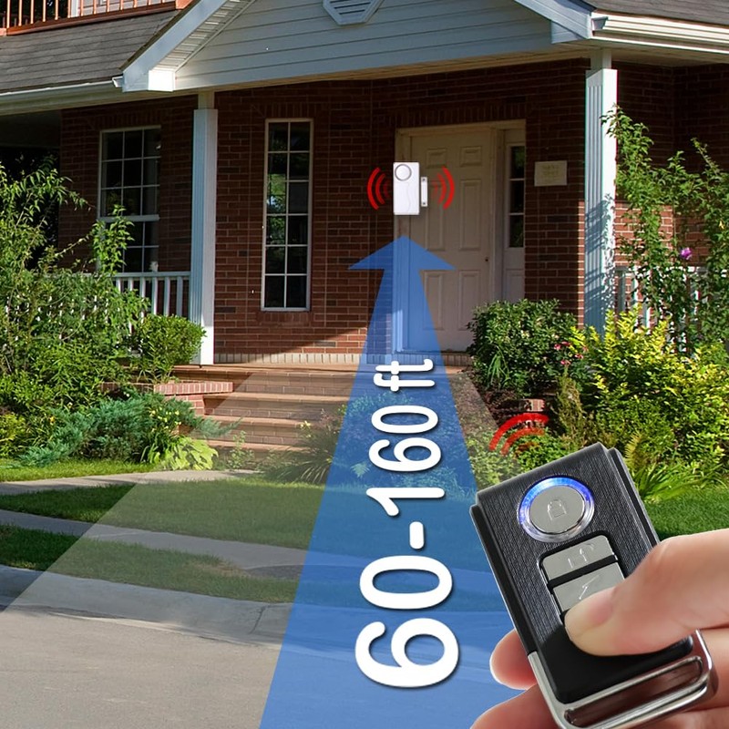 HENDUN Door Alarms When Opened with Remote, Door Bells Chimes,