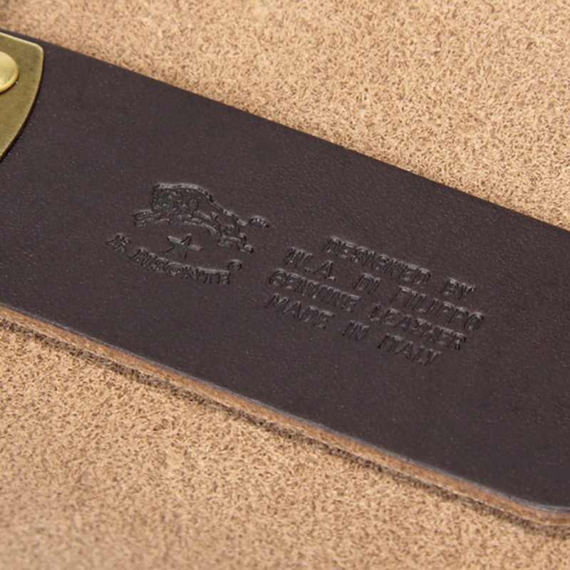 IL BISONTE Key Case, Leather, Genuine Leather, Cowhide Leather, Women's,