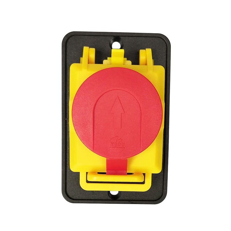 KJD12 Emergency Stop Electromagnetic Switches KEDU Pushbutton Switch for Lathes