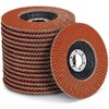 Pack of 10 flap washers, diameter 125 mm x 22.23