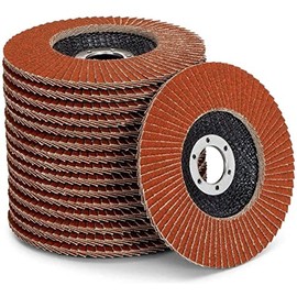 Pack of 10 flap washers, diameter 125 mm x 22.23 mm, grain 80