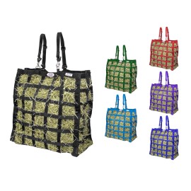 Derby Originals Easy Feeder Hay Bag, 3.5"x3" Openings, Tough Bottom, 1 Yr Warry - Purple