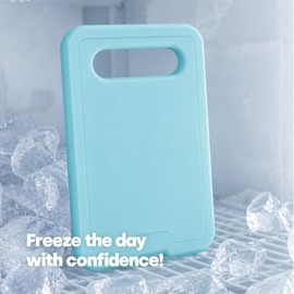 LIVIVO 4-Pack Freezer Block - 160g Slim Ice Packs for Cool Bags - Reusable Cool Blocks, BPA Free Mini Lunch Box Ice Packs for School, Work, Picnics, Travel & Summer Days (Teal)
