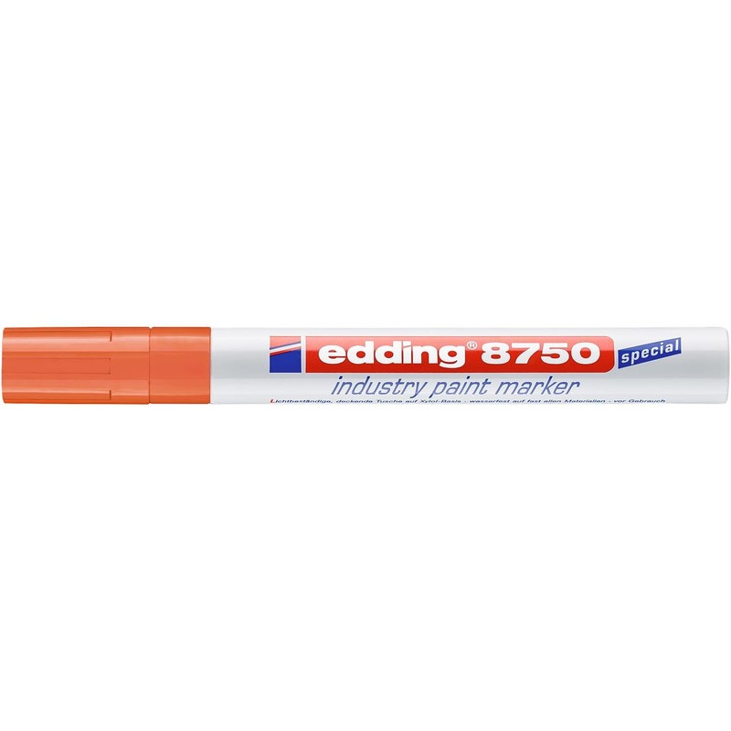 Edding Pack of 5 8750 Markers Special for Industrial Orange