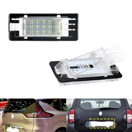 GSRECY Kennzeichenbeleuchtung kompatibel mit Dacia Duster 2010–2018, Dacia Logan II MCV, 2 Stück hintere LED-Kennzeichenleuchten mit Canbus