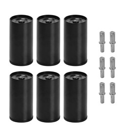 Skuehod 5 inch Metal Bed Legs Replacement for Adjustable Bed Base Frame, 4 Kinds Threading Set of 6