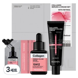 Mediheal Collagen Elasticity Volume Serum 40ml + Cream 50ml + Serum 10ml x 3p Set, 3 Sets / 메디힐 콜라겐 탄력 볼륨 세럼 40ml + 크림 50ml + 세럼 10ml x 3p 세트, 3세트