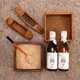 Fresh 명절 설날 추석 선물세트 알뜰 3호세트 (참기름 350ml+들기름 350ml) Fresh Holiday Lunar New Year Chuseok Gift Set Economical Set 3 (Sesame Oil 350ml + Perilla Oil 350ml)