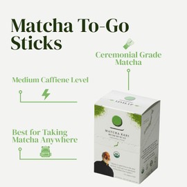 Matcha Kari Palitos Individuales De Té Matcha En Polvo, Sobres Individuales De Matcha Orgánico Ceremonial Dr. Weil'S - Sobres Individuales De Té (24)