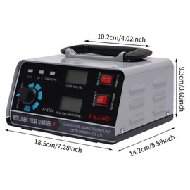 Car Battery Charger Automatic, 12V/24V 30A 400W Automatic Pulse Repair Trickle Smart for Motorcycles, Vans and Trucks