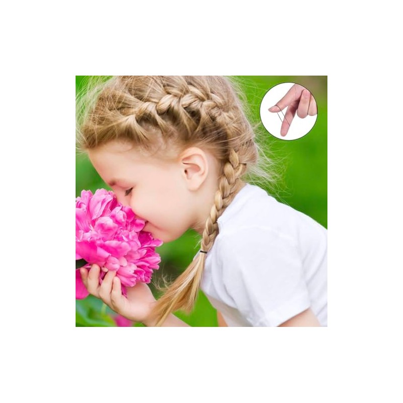 Paquete de 1000 Piezas Mini Liga Plástica Negra Cabello para