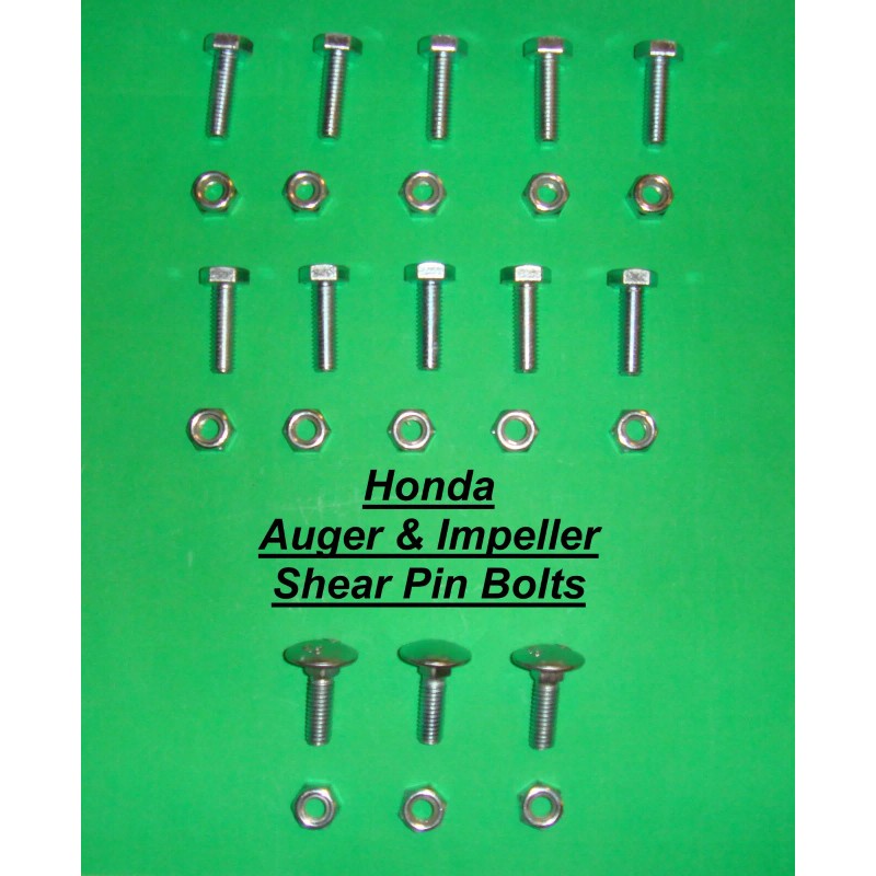 Unbranded Auger and Impeller Shear Pin Bolts Honda HSS724A HSS928A