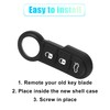 X AUTOHAUX Car Key Case for Fiat 3 Buttons Remote