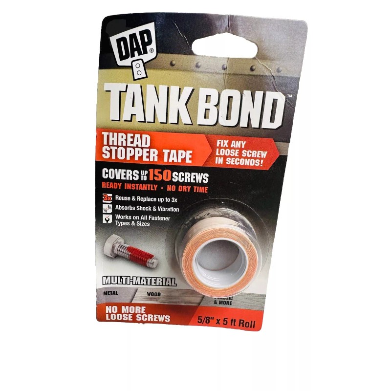 DAP TANK BOND THREAD STOPPER TAPE 5/8" x 5' ROLL
