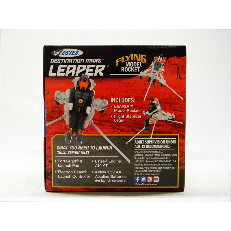 Estes Destination Mars Leaper Flying Model Rocket Level Beginner EST7297