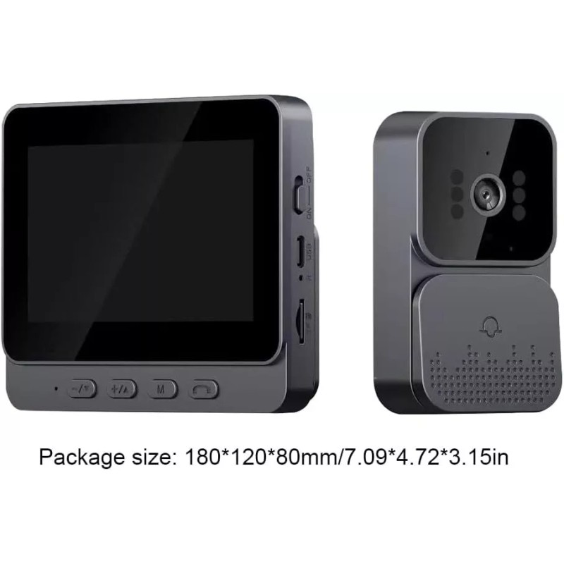 Unbranded 4.3" IPS Screen Smart Wireless WiFi Doorbell Intercom Video
