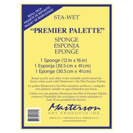 Masterson Sta-Wet Premier Palette Sponge Refill 1 Pack