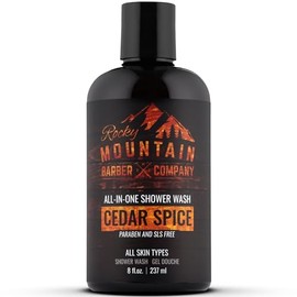 All-in-One Shower Wash for Men " Shampoo, Body Wash, Conditioner, Face Wash & Beard Wash " Natural Ingredients with Essential Oils " Paraben, SLS & DE