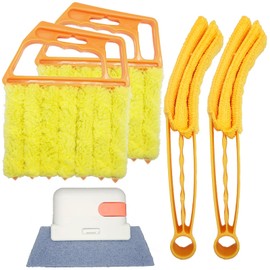 5Pcs Window Blind Cleaning Set, Washable dust Removal Cleaning Tools, air Vent Cleaning Brush, Track Cleaning Brush, dust Removal Cleaning Tools for Blinds, air conditioners, Track, and Fans