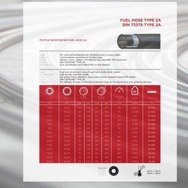 PROMOLINK Diesel Hose Petrol Hose 2 m Diameter 6 mm Fuel Hose Fuel Line for Car Motorcycle